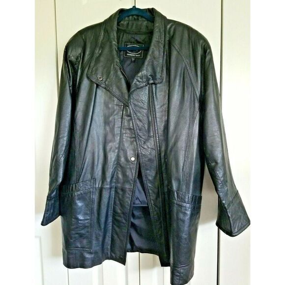 Tannery West Men's Small 100% Leather‎ Jacket Thermolite Lined Removeable Liner - Picture 1 of 8